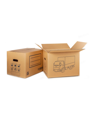 Lot 10 Cartons Déménagement Fun & Go Cartons robustes avec poignées découpées - FUN AND GO