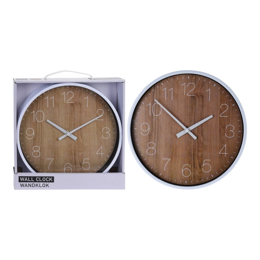 Horloge Murale En Effet Bois De Ø25cm. - Segnale