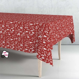 Rouleau De Nappe Fleurs Vertes 140cm X 25m Exma. - Exma