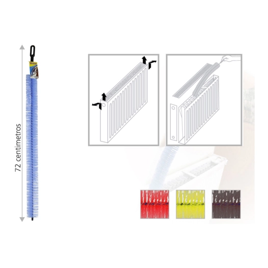 4 Brosse De Nettoyage Radiateur 72cm Couleurs Assorties Mauris. - Hidalgo