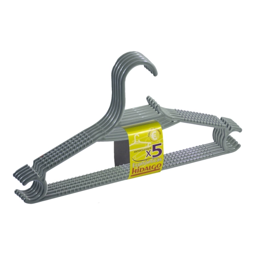 Lot De 5 Cintres Économiques Hidalgo Couleur Gris - Hidalgo