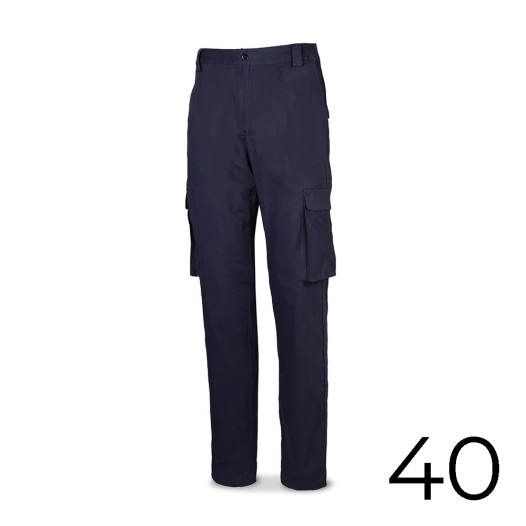 Pantalon Stretch 98% Coton 2% Elasthanne 240g. Bleu Marine Taille 40 588pbsam/40 Marque - Marca
