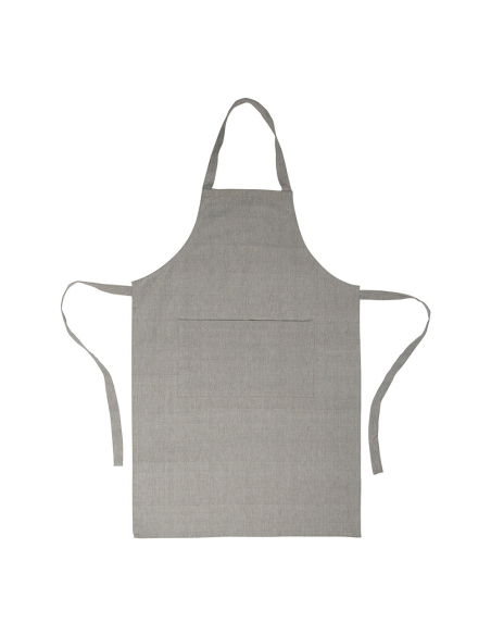 Tablier En Coton Gris 60x90cm Cc20146 Andrea House - Andrea House