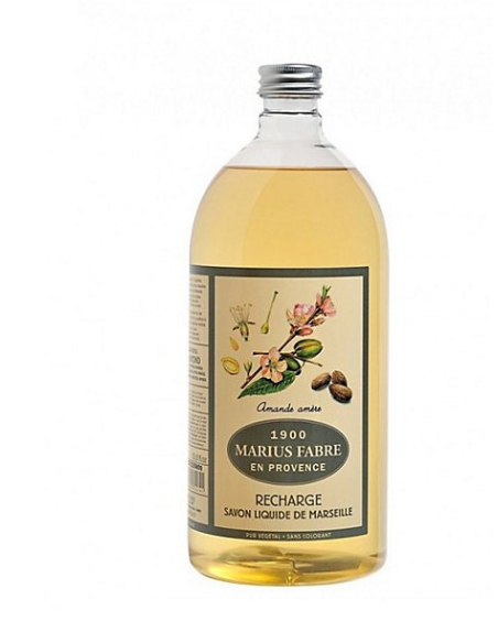 Savon de Marseille Liquide Flacon 1 litre Senteur Amande - MARIUS FABRE