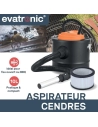 Aspirateur à cendres 800 watts - 10 litres - EVATRONIC