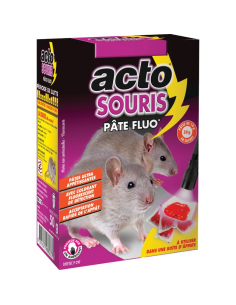 Pâte âppat pour souris, fluorescente, ACTO