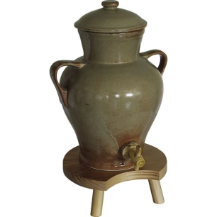 Vinaigrier campagnard 2.5 litres avec socle bois - LE PRATIQUE