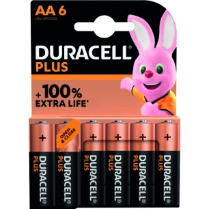 100% plus pile alc aa/lr6 x 6