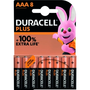 100% plus pile alc aaa/lr03 x8