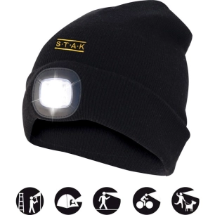 bonnet led rechargeable noir