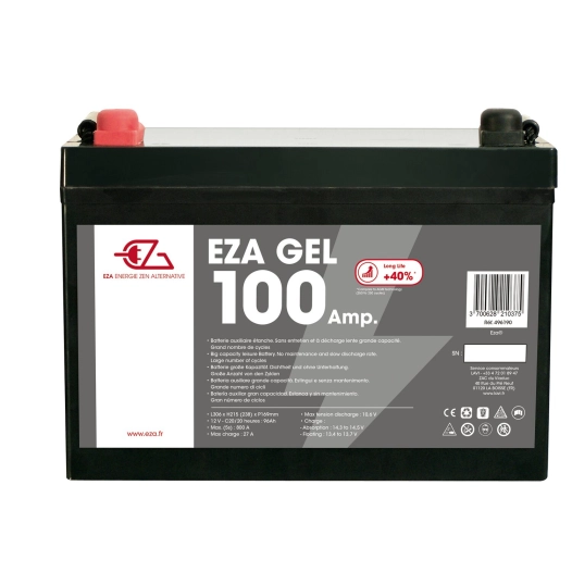 Batterie auxiliaire EZA Gel 100Ah