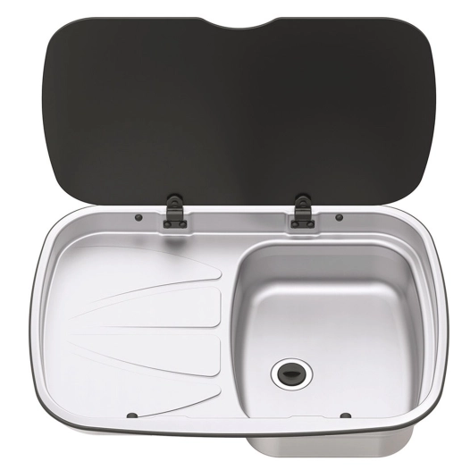 Evier couvercle Argent Sink Version gauche - Thetford