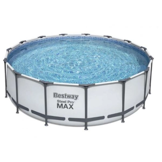 Piscine hors sol STEEL PRO MAX Ø 457 x 122 cm, filtre a cartouche, bache - BESTWAY