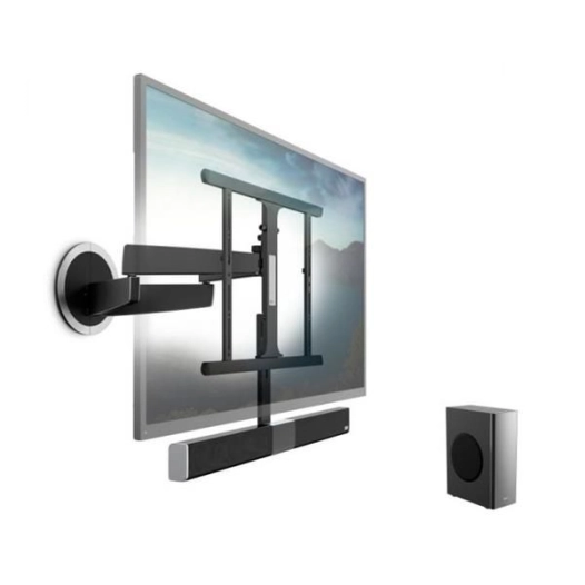 Support mural DesignMount + barre de son + subwoofer sans fil -Ecrans: 40''/65''-PM: 30 Kg-VESA - VOGEL'S