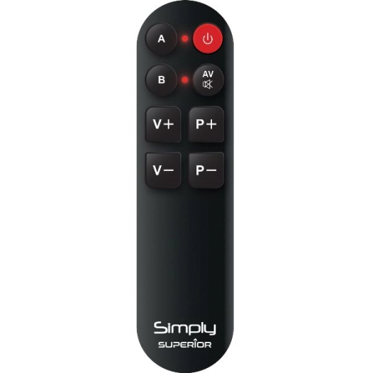 Télécommande universelle simplifiée à grosses touches 2 appareils (copie touches) - MBG FRANCE