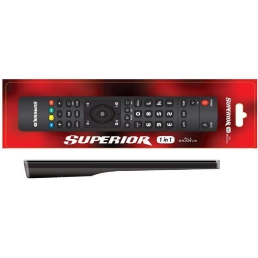 Telecommande SLIM pour 1 appareil TV/TNT/SAT/DVD/VCR - MBG FRANCE