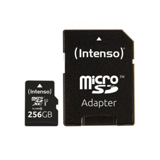 INTENSO Carte MicroSDXC UHS-I Premium Class 10 - 256 Go - CABLAGE UNIVERSEL