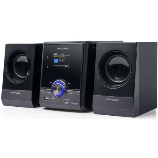 Micro Chaine Bluetooth FM/DAB+ - Ecran couleur TFT 2,4'' - Lecteur CD/CD-R/RW/MP3 - Noir - MUSE