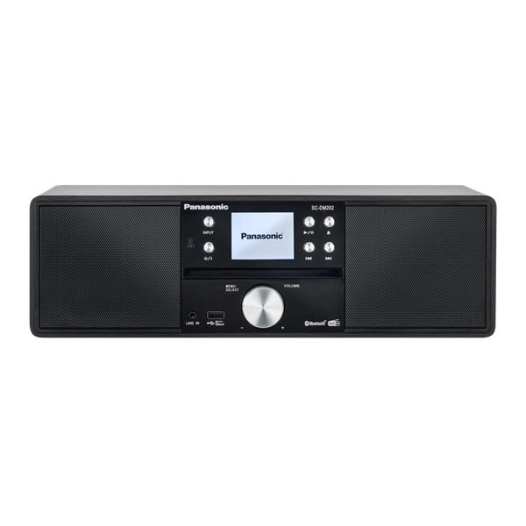 Micro-chaîne tout en un - Bluetooth - 24 W - FM/DAB+ - CD Slot in - USB - Noir - PANASONIC