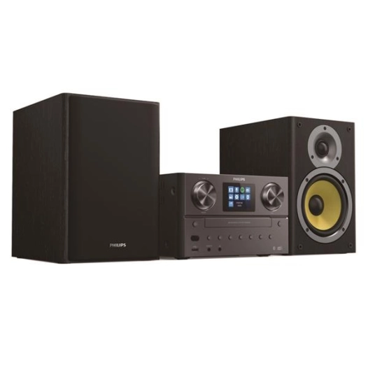 Micro-chaîne Bluetooth 2x 50 W - CD - USB - DAB+/FM - WiFi (Spotify Connect/Radio internet) - Ecran TFT - Alu - PHILIPS