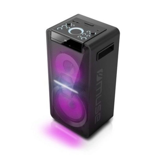 Hi-Power Party Box - 300W - CD MP3 - USB - Bluetooth NFC - Micro - Batterie - Tlcde - Color Light Strobe - MUSE