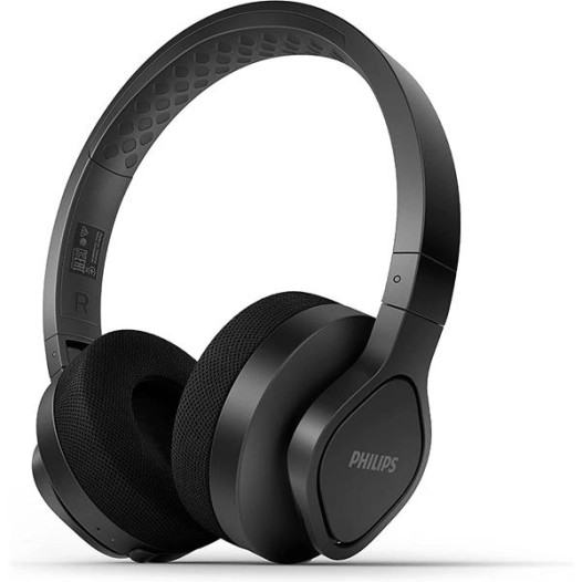 Casque arceau avec coussinets lavables/ gel rafraichissant - Bluetooth - IP55 - Noir - PHILIPS