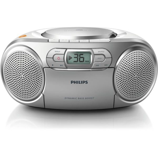 Simple K7 - Tuner Digital FM - CD-R/RW - DBB - Line in - Silver - PHILIPS