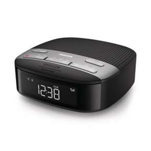 Radio-réveil DAB+/FM - Affichage LED blanc - Double alarme - Snooze - Arrêt programmé - Noir - PHILIPS