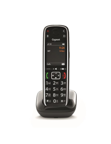 Sans fil - DECT - Mains libres - Larges touches - Fonction SOS - Bluetooth - Noir - GIGASET