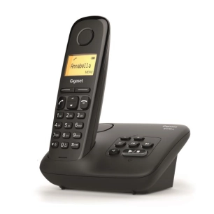 Sans fil-DECT-GAP-50 mémoires-Son HSP-ECO DECT-Répondeur 25 min-Noir - GIGASET