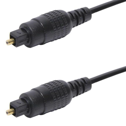 Audio: Cordon fibre optique Toslink - Connecteurs Or - Mâle/Mâle - 1m50 - ERARD