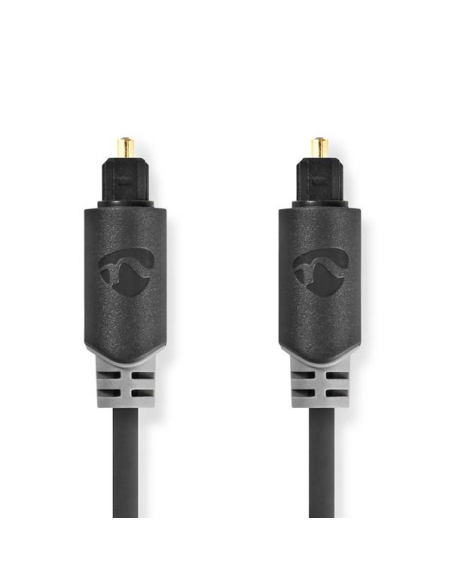 Câble audio optique TosLink Male TosLink Male 5.0 m Rond PVC Anthracite Boîte - NEDIS