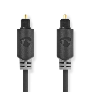 Câble audio optique TosLink Male TosLink Male 5.0 m Rond PVC Anthracite Boîte - NEDIS