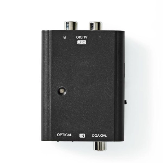 Convertisseur audio digital Deux voies Entrée de connexions: 1x S/PDIF (RCA) Femelle / 1x TosLink Femelle Sortie d - NEDIS