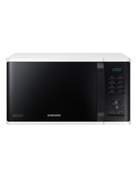 Micro-ondes 23 L - 800 W - Electronique - Quick Defrost - Céramique émail - Design incurvé - Blanc -