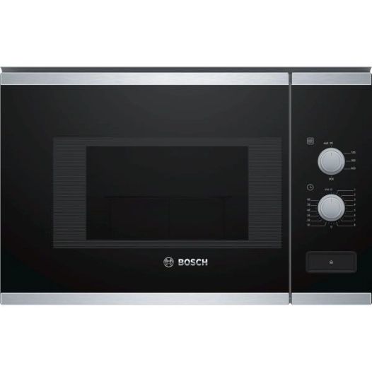 20 L 800 W-5 puissances-Minuterie 60 min-Cavité inox-H 38 cm-Tout intégrable-Inox - BOSCH