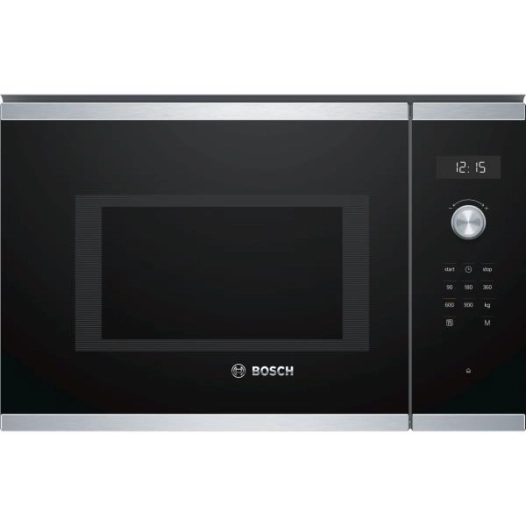 25 L 900 W-5 puissances-Electronique TouchControl-Cavité inox-H 38 cm-Tout intégrable-Inox - BOSCH