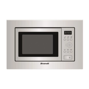 17 L 700 W-Electronique-Minuterie 60 min-Cavité inox-Niche H 38 cm-Avec kit encast.-Inox - BRANDT