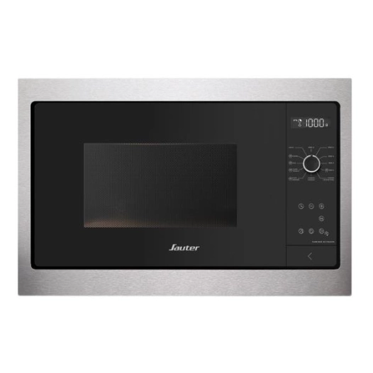 26 L 900 W - Electronique - Cavité inox - H 38 cm - Tout intégrable - Noir/Inox - SAUTER