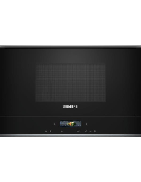 21 L 900 W-5 puissances-Electronique-TFT sensitif TouchControl-Cavité inox-H 38 cm-Tout intégrable-Noir - SIEMENS