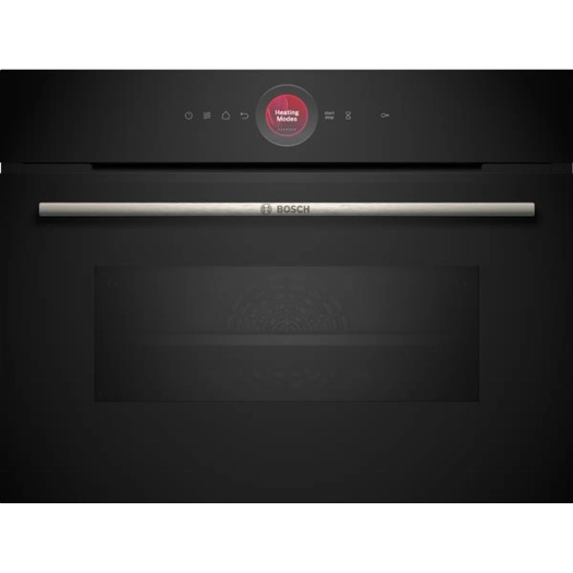 Combiné-45 L 900 W+ MF CT-TFT sensitif TouchControl-Anneau central-Hydrolyse-Home Connect-H 45 cm-Tt int.-Noir - BOSCH