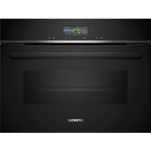 Combiné-45 L 900 W+ MF CT-TFT sensitif TouchControl-humidClean Plus-Home Connect-H 45 cm-Tt int.-Noir - SIEMENS