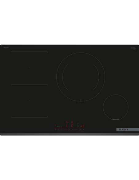 INDUCTION-4 zones dont 1x CombiZone 3,7 kW -Timers-PerfectFry Plus Sensor-Cook/H C-Cdes DirectSelect-L 80 cm-Noir - BOSCH