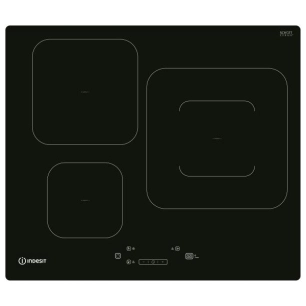 INDUCTION - 3 foyers dt 1 Ø 28 cm 3,6 kW - 3 minuteurs - Push&Go - Commandes sensitives - Noir - INDESIT