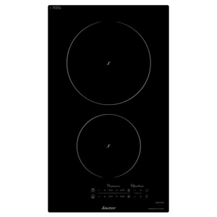 INDUCTION-Domino 2 zones dont 1x Ø 21 cm 3,7 kW-2 minuteries-Pack 10 sécu-L 30,5 cm-Noir - SAUTER
