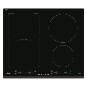 INDUCTION - 4 foyers dt 1 horiZone 4 kW - 4 minuteurs - Pack 10 sécu - Sans cadre - Noir - SAUTER