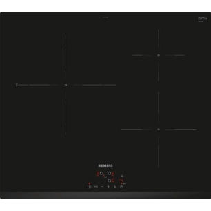 INDUCTION-3 zones dt 1x 28 cm 3,7 kW - 3 timers - touchControl - Biseau avant - Noir - SIEMENS