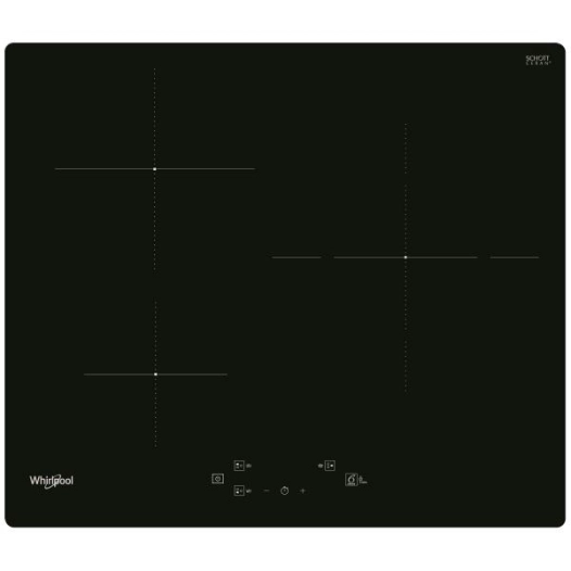 INDUCTION - 3 zones dont 1 double zone Ø 28 cm 3,6 kW - 3 minuteurs - 6è Sens - Noir - WHIRLPOOL
