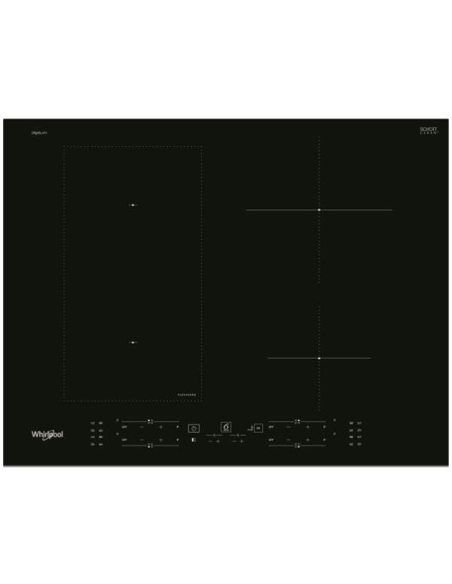 INDUCTION - 4 zones dt 1 FlexiCook 2x 2,2 kW - 6ème Sens - L 65 cm - iXelium - Noir - WHIRLPOOL