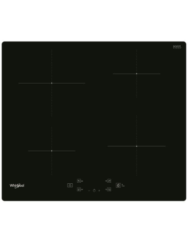 INDUCTION - 4 zones dont 1 Ø 21 cm 3 kW - 4 minuteurs - 6è Sens - Noir - WHIRLPOOL